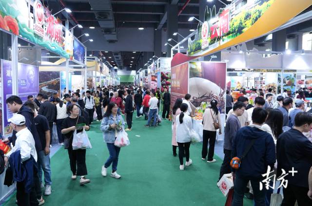 “入湾出海 共创‘食’机”——粤港澳农产品及食品产业招商推介交流活动现场